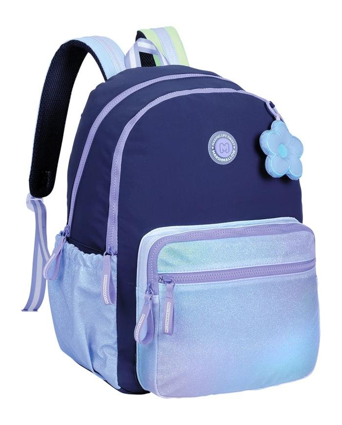 Sac à Dos 2 compartiments, Starmania Navy - Marshmallow