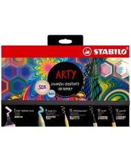 Kit d'écriture Pastel STABILO 50 feutres Arty