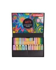 Kit d'écriture Pastel STABILO 50 feutres Arty