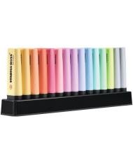 Set De 15 Surligneurs STABILO BOSS pastel + 1 deskset