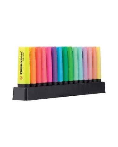 Set De 15 Surligneurs STABILO BOSS + 1 deskset