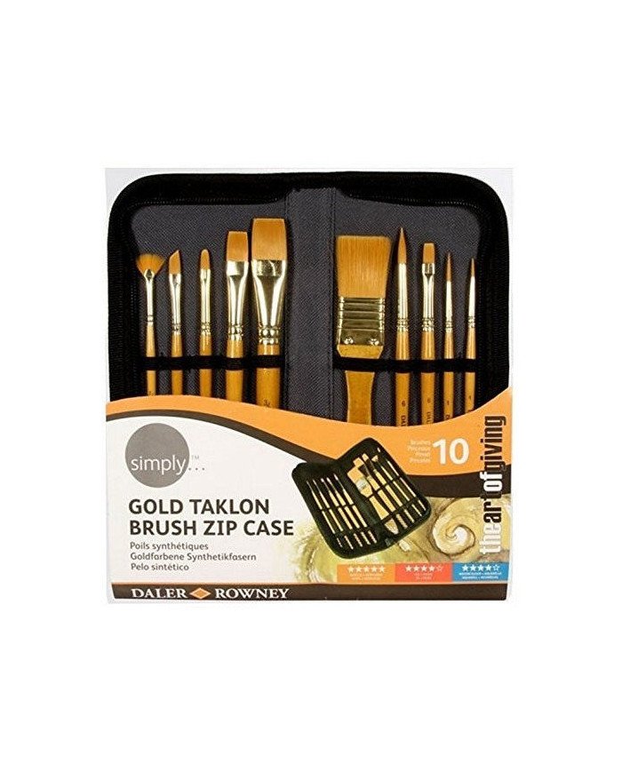 Le Libr'air - Trousse 10 Pinceaux Acrylique - Simply Daler Rowney - Tunisie