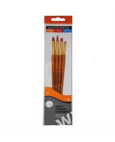 Le Libr'air - Set de 4 Pinceaux Poils Synthetiques - Daler Rowney - Tunisie Le Libr'air - Set de 4 Pinceaux Poils Synthetiques - Daler Rowney - Tunisie