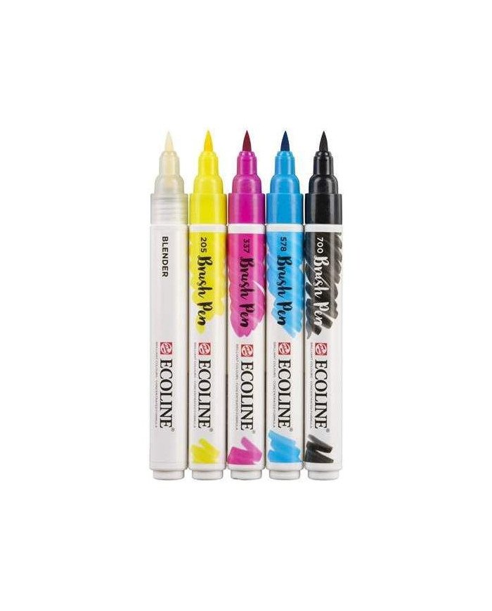Le Libr'air - Coffret Brush Pen Couleurs Primaires Ecoline - Talens - Tunisie