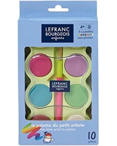 Palette de gouache en pastilles – 8 couleurs – L&B