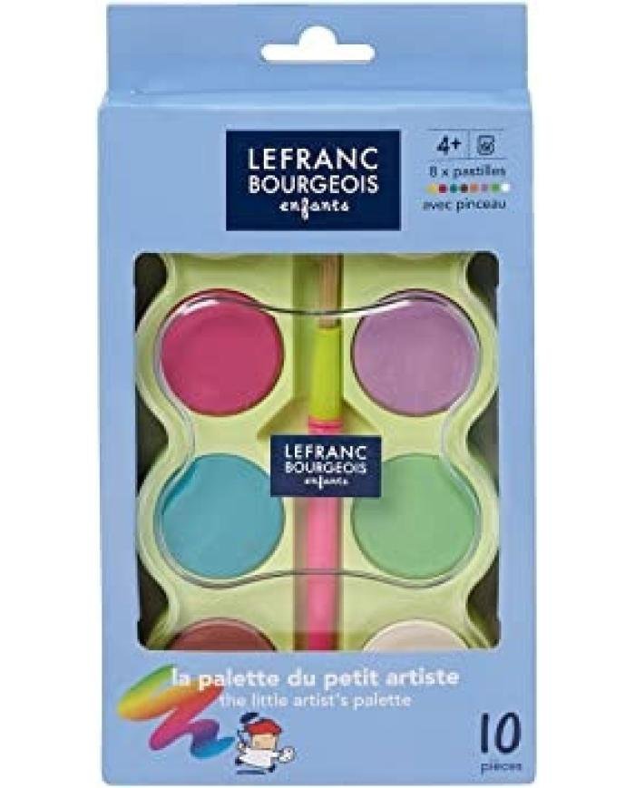 Palette de gouache en pastilles – 8 couleurs – L&B
