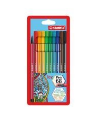 STABILO Pen 68 Boîte de 10 couleurs