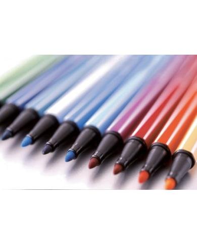 STABILO Pen 68 Neon Pochette de 15 couleurs