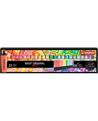 STABILO BOSS Set Bureau 23 surligneurs et accessoires