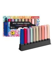 STABILO BOSS Set Bureau 10 surligneurs et accessoires