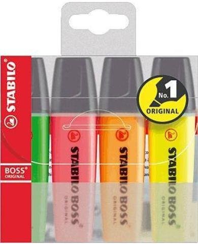 Stabilo Boss Pochette De 4 Surligneurs