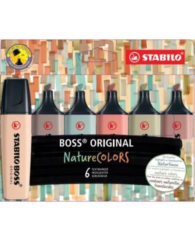 STABILO Boss pochette de 6 NatureColors