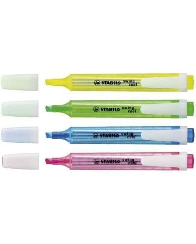 Etui de 4 Surligneurs Stabilo Swing Cool