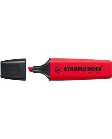 STABILO BOSS ORIGINAL Rouge Vrai – Surligneur 2-5 mm