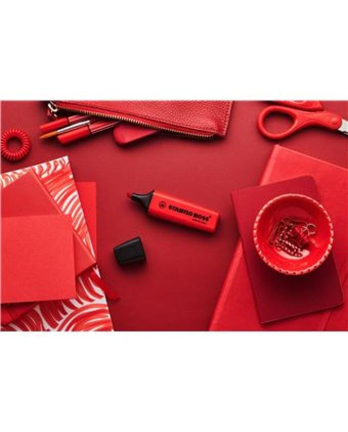 STABILO BOSS ORIGINAL Rouge Vrai – Surligneur 2-5 mm