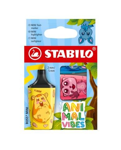 STABILO BOSS MINI Animal Vibes – 3 Surligneurs 2-5 mm