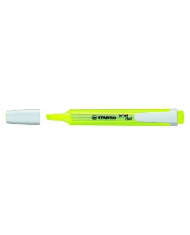 Surligneur STABILO Swing Cool Jaune – Pointe Biseautée 1-4 mm