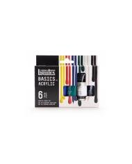 Peinture Acrylique Liquitex Basics – Set 6 Couleurs 22 ml