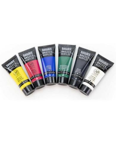 Peinture Acrylique Liquitex Basics – Set 6 Couleurs 22 ml