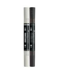 Marqueur acrylique Faber-Castell Noir & Blanc 