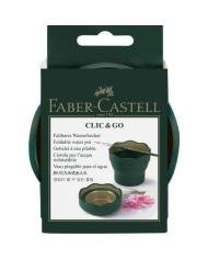 Gobelet à eau Clic&Go vert foncé Faber-Castell