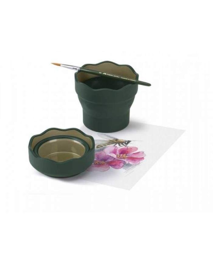 Gobelet à eau Clic&Go vert foncé Faber-Castell