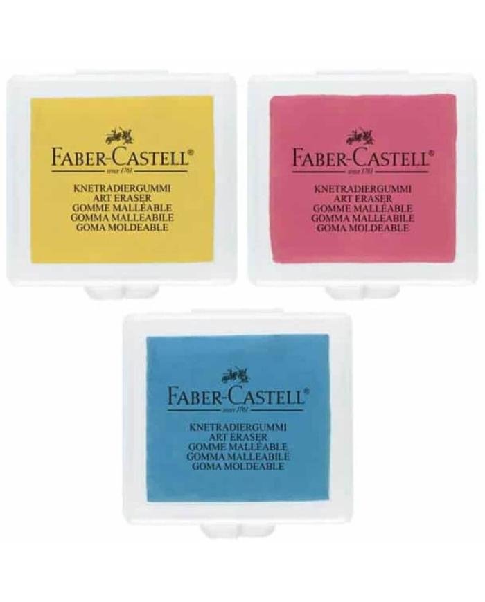 Gomme mie de pain Faber-Castell couleurs assorties 