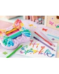 Coffret cadeau crayons Sparkle Papillon Faber Castell