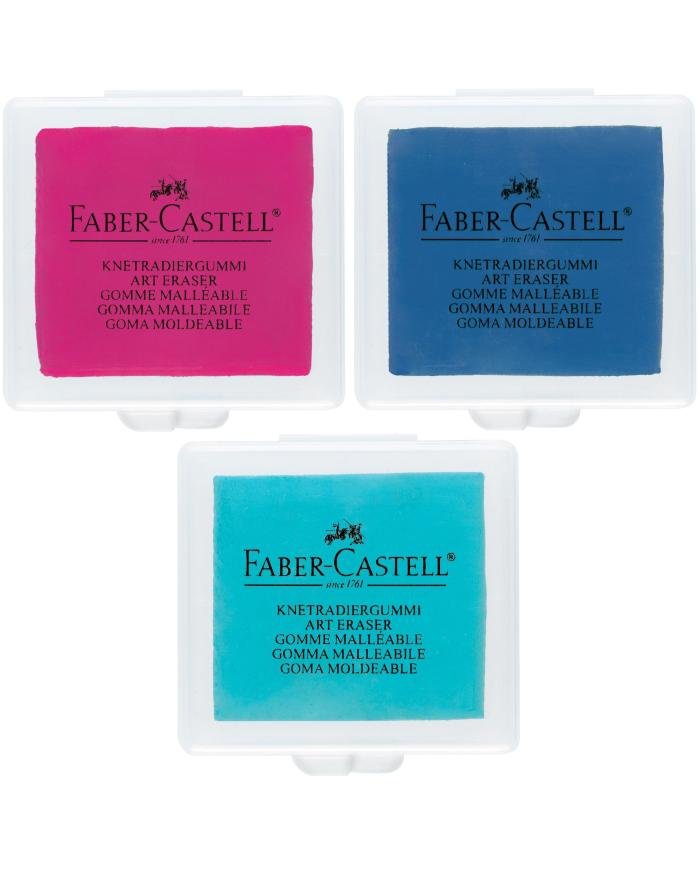 Gomme mie de pain malléable Faber-Castell couleurs assorties 