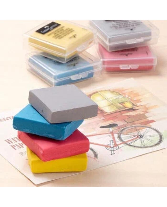 Gomme mie de pain malléable Faber-Castell couleurs assorties 