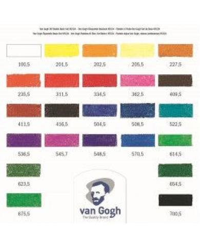 Pastel à l'huile VAN GOGH set de base 24 couleurs