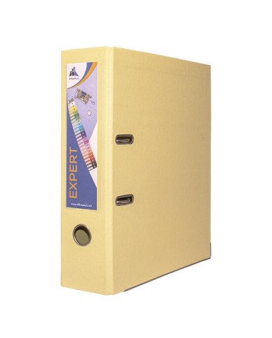 Le Libr'air - Classeur à levier Expert Dos de 80mm Jaune Pastel - Officeplast - Tunisie