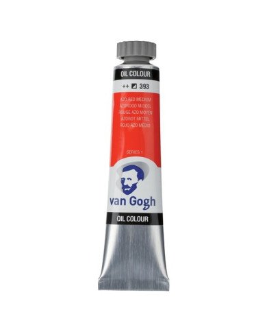 Le Libr'air - Peinture à l'huile Tube 20 ml Rouge Azo Moyen 393 - Van Gogh - Tunisie