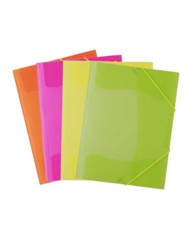 Le Libr'air - Chemise à 3 Rabats A Elastique En polypropylène translucide Fluo - Officeplast - Tunisie