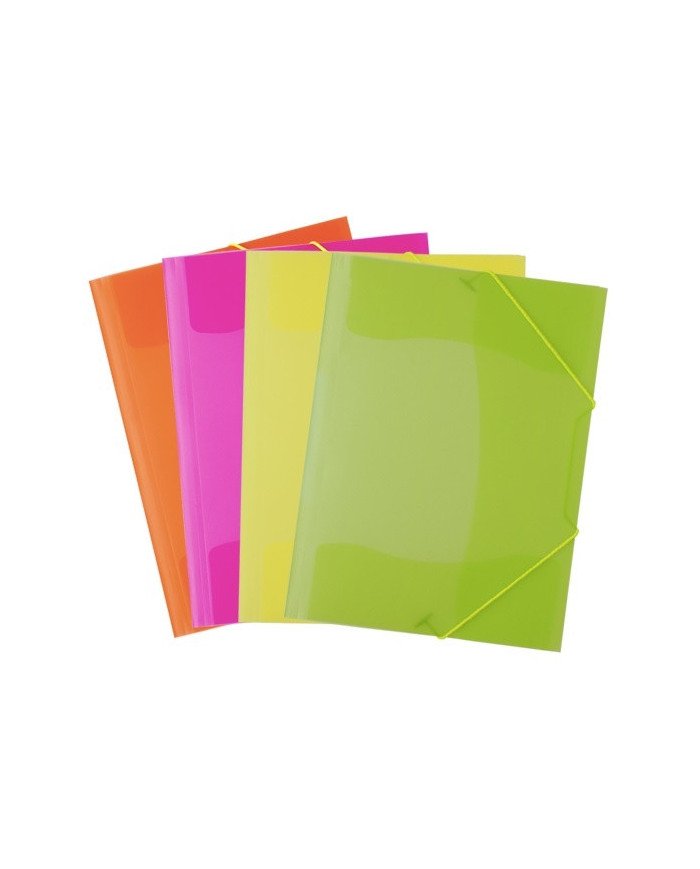 Le Libr'air - Chemise à 3 Rabats A Elastique En polypropylène translucide Fluo - Officeplast - Tunisie