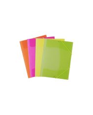 Le Libr'air - Chemise à 3 Rabats A Elastique En polypropylène translucide Fluo - Officeplast - Tunisie