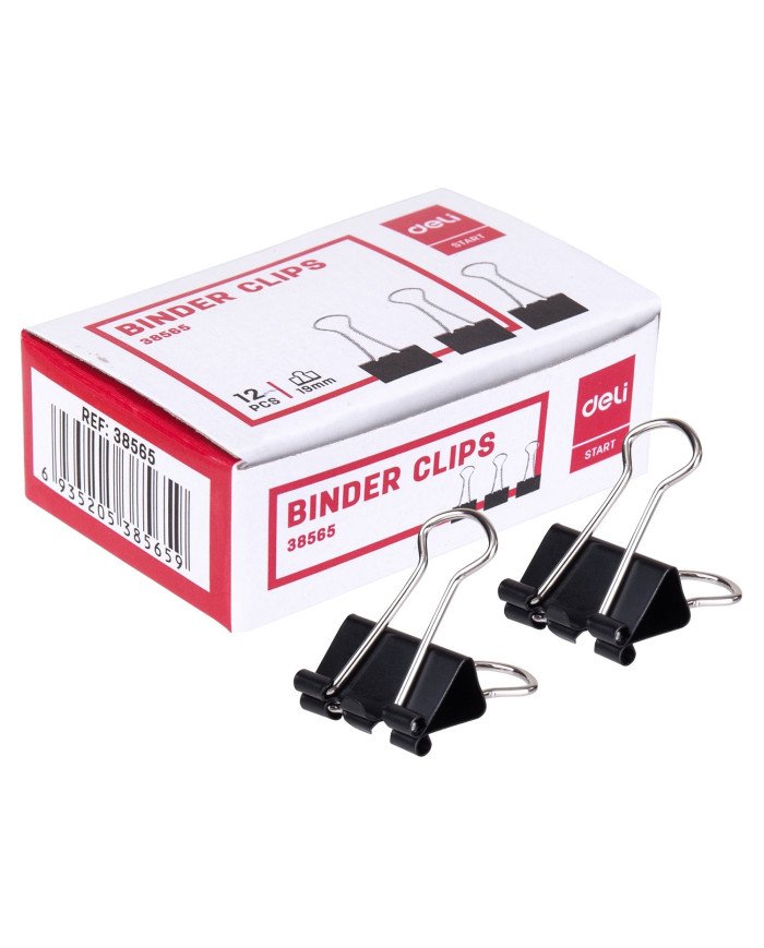 Le Libr'air - Paquet De 12 Binder Clip 19Mm - Deli - Tunisie
