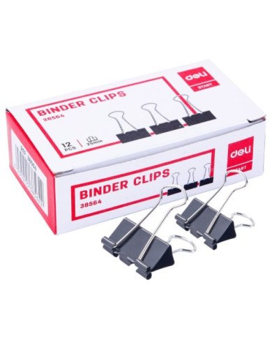 Le Libr'air - Paquet De 12 Binder Clip 25Mm - Deli - Tunisie