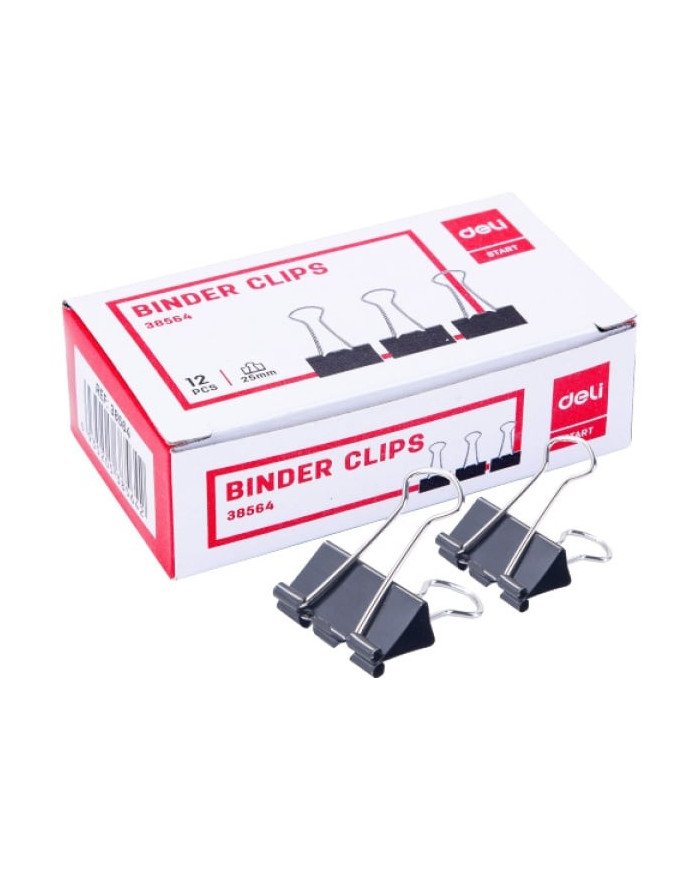 Le Libr'air - Paquet De 12 Binder Clip 25Mm - Deli - Tunisie