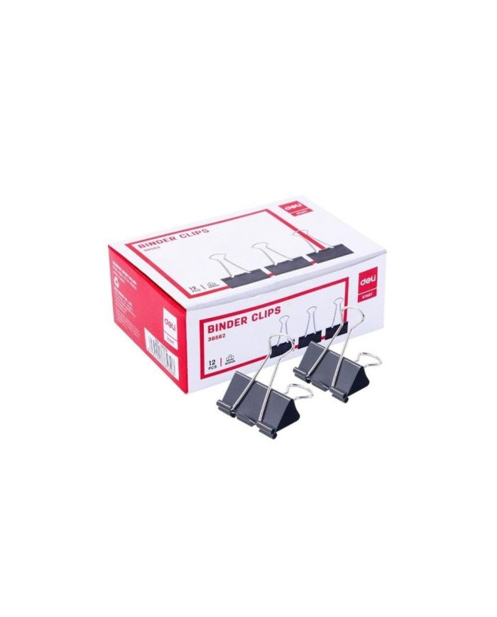 Le Libr'air - Paquet De 12 Binder Clip 32Mm - Deli - Tunisie