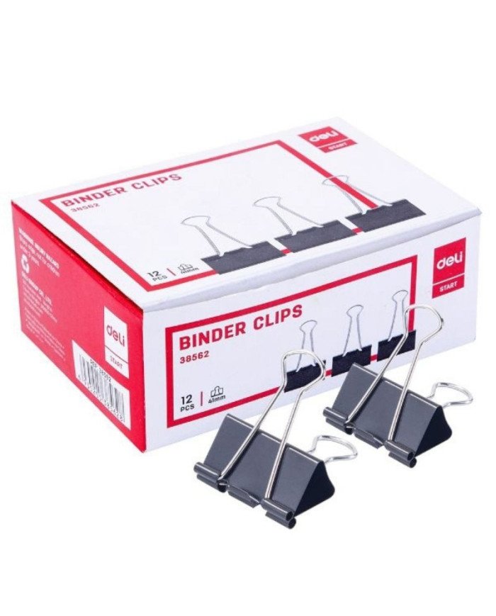 Le Libr'air - Paquet De 12 Binder Clip 41Mm - Deli - Tunisie