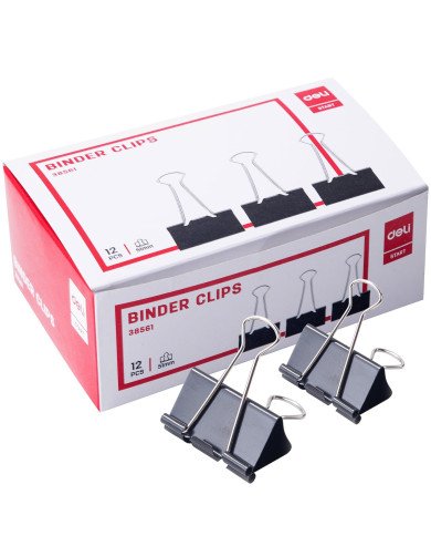 Le Libr'air - Paquet De 12 Binder Clip 51Mm - Deli - Tunisie