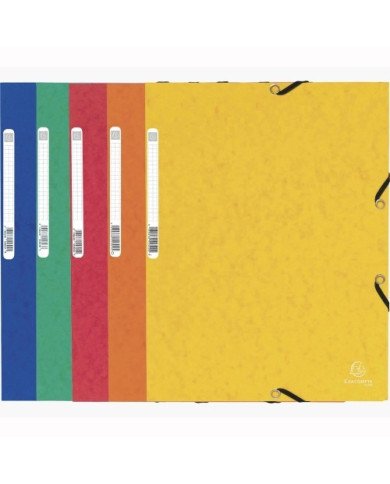 Le Libr'air - Chemise A Elastique 3 Rabats Carte Lustrée 355GM² A4 Couleurs Assorties - Exacompta - Tunisie Le Libr'air - Chemise A Elastique 3 Rabats Carte Lustrée 355GM² A4 Couleurs Assorties - Exacompta - Tunisie