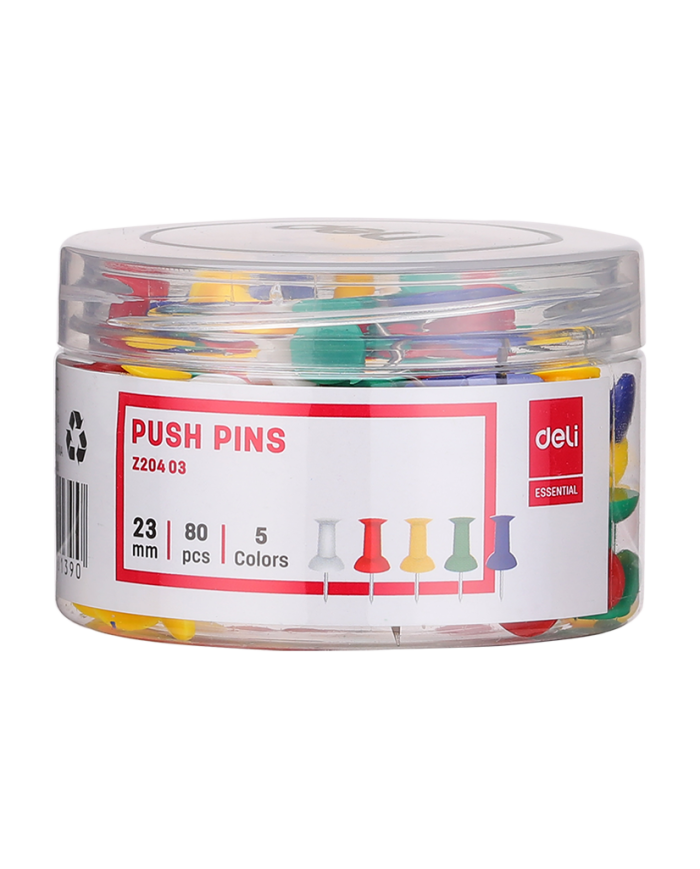 Le Libr'air - Punaise d'affichage 5 couleurs 23MM 80pcs - Deli - Tunisie