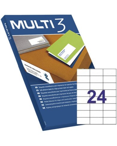 Le Libr'air - Étiquettes Adhésives Multi3/24, 70X37mm, 100 Feuilles - Apli - Tunisie