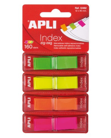 Le Libr'air - Blister De 4 Dévidoirs Index Zig-Zag - Apli - Tunisie