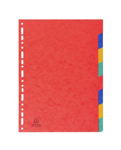 Le Libr'air - Intercalaires Carte Lustrée 225G, 12 Positions A4 - Exacompta - Tunisie Le Libr'air - Intercalaires Carte Lustrée 225G, 12 Positions A4 - Exacompta - Tunisie