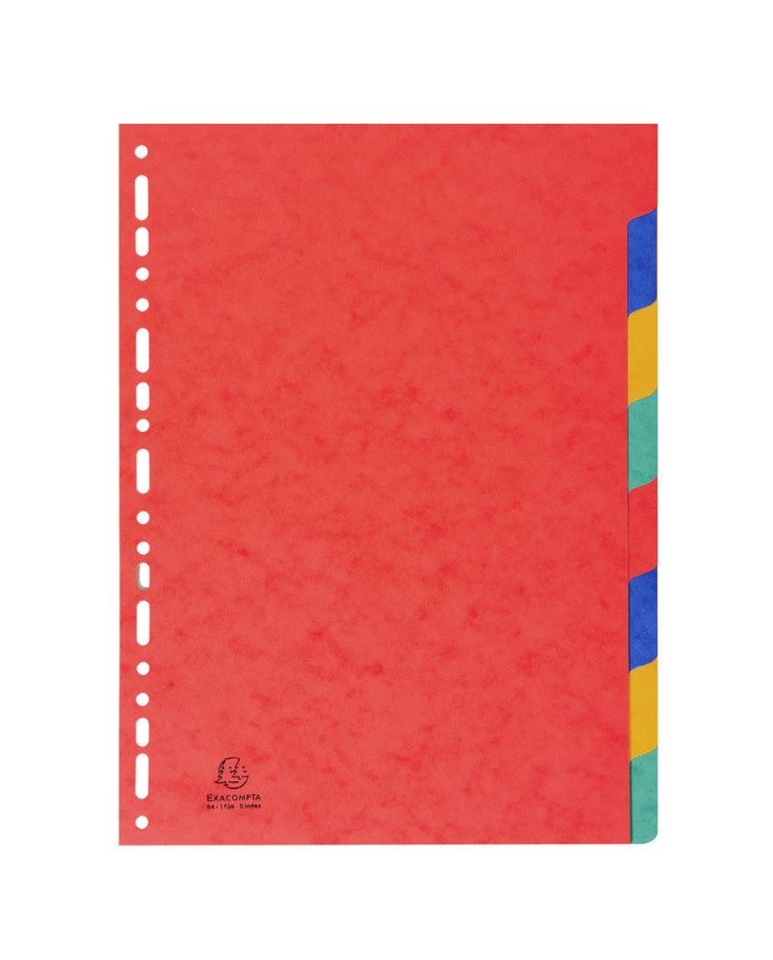 Le Libr'air - Intercalaires Carte Lustrée 225G, 12 Positions A4 - Exacompta - Tunisie