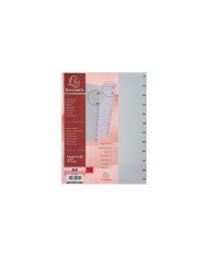 Le Libr'air - Intercalaires Mensuels en PolyPro Gris Janvier-Décembre 12 Positions A4 - Exacompta - Tunisie