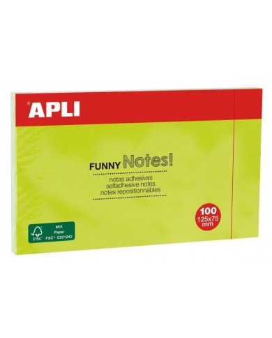Le Libr'air - Bloc-Notes Adhésif 125X75 Vert Vif - Apli - Tunisie Le Libr'air - Bloc-Notes Adhésif 125X75 Vert Vif - Apli - Tunisie